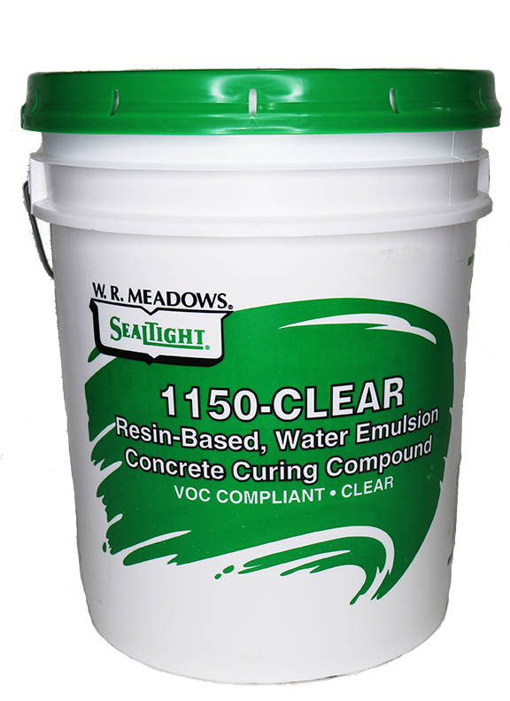 CatalogImages_1150-curing-compound__37485.1736965988.png WR Meadows 5Gal 1150 CLEAR Resin Concrete Curing Compound - Image 1