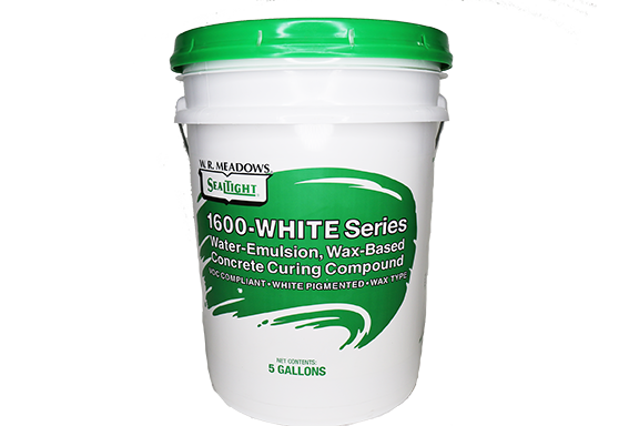 CatalogImages_1600-curing-compound__04152.1736965983.png WR Meadows 5Gal 1600-WHITE Wax-Based Concrete Curing Compound - Image 1