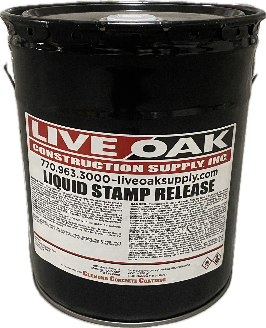 LSR5-clemons-stamp-release-5gal__52347.1735658587.png 5Gal Clear Bubble Gum Liquid Stamp Release - Image 1